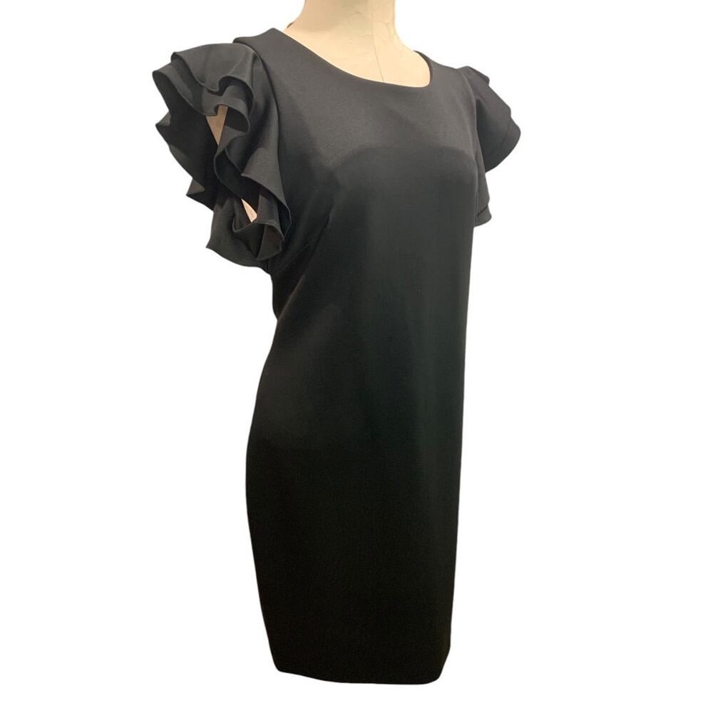 Tommy Hilfiger Black Ruffle Sleeve Dress
